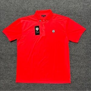 MadChuck Golf Polo Shirt Mens Extra Large Vibrant Pink Performance Stretch